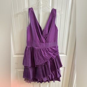 Max & Cleo Iridescent Purple Taffeta Cocktail Dress Size 12